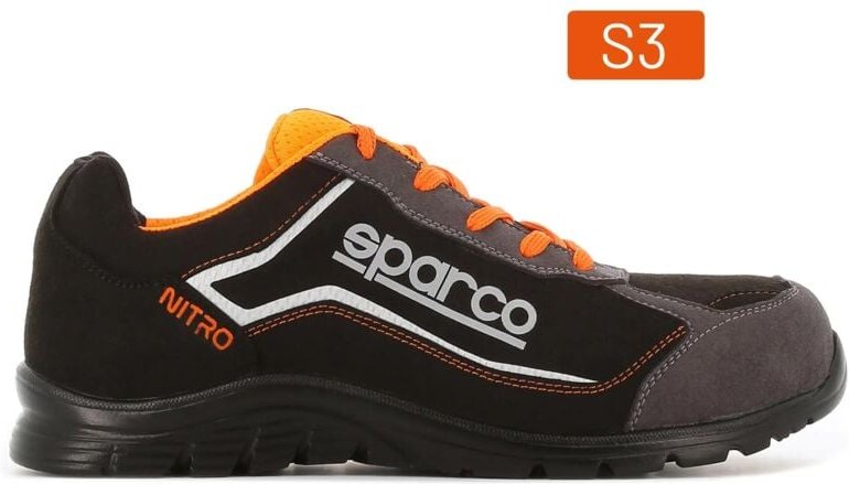 Nitro Schwarz Sportschuh – Größe 44 (0752244) - Sparco