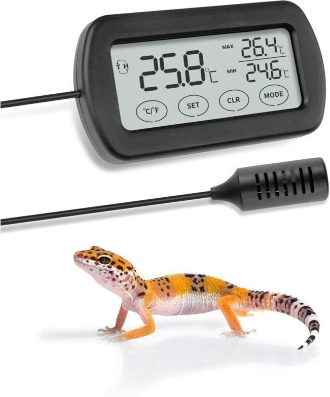 Kombiniertes Thermometer und Hygrometer für Reptilien, Hygrometer und Thermometer für Terrarien, Entfeuchtungskammern un...