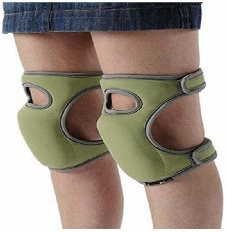 Knieschoner aus Schwamm, 1 Paar Knieschoner aus Memory-Schaum für die Gartenarbeit, 23 x 46 cm (grün)