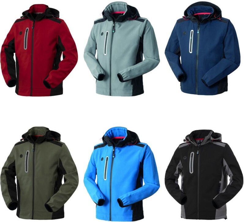 Rossini Smarty Softshell-Arbeitsjacke - S - Schwarze