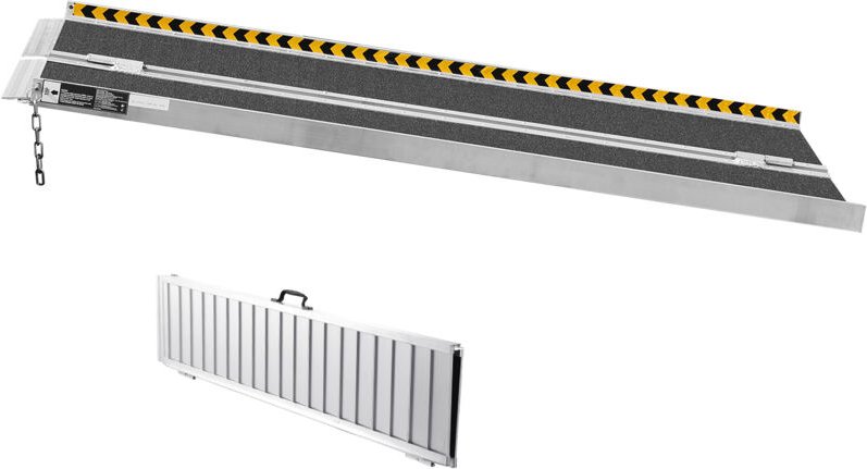 Mophorn Portable Rollstuhl Rampe, 6 ft, 800 lbs Kapazität. Rutschfeste Aluminium-Faltrampe. Mobilität Scooter Rampe. Han...