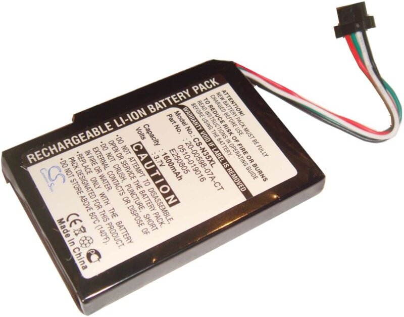 Vhbw - Akku kompatibel mit Typhoon MyGuide 3600, 3610, 3620 go, 3610 go, 3620 gps Navigation Navi (1600 mAh, 3,7 v, Li-I...