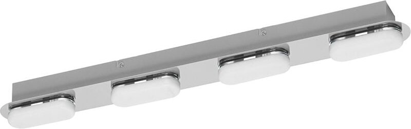 Smart led Badezimmerlampe chrome, 27W, 2800LM, 3000-6500K, 58cm, IP44, Orbis Duplo Wandleuchte, Badezimmerleuchte mit Wi...