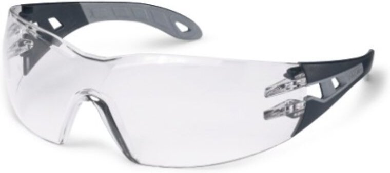 Uvex - Bügelbrille pheos s, farblos, anthrazit/grau (9192785)