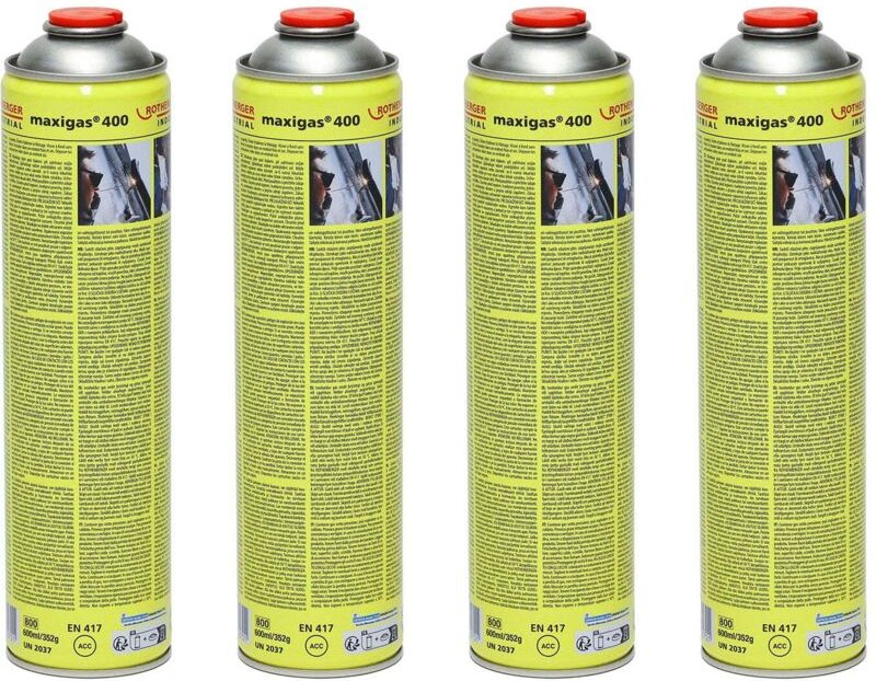 ROTHENBERGER Industrial Maxigas 400 600 ml 4 Stück - 35570-4