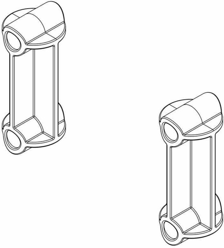 MUNK Montagesatz für Seitengeländer Plattformleitern