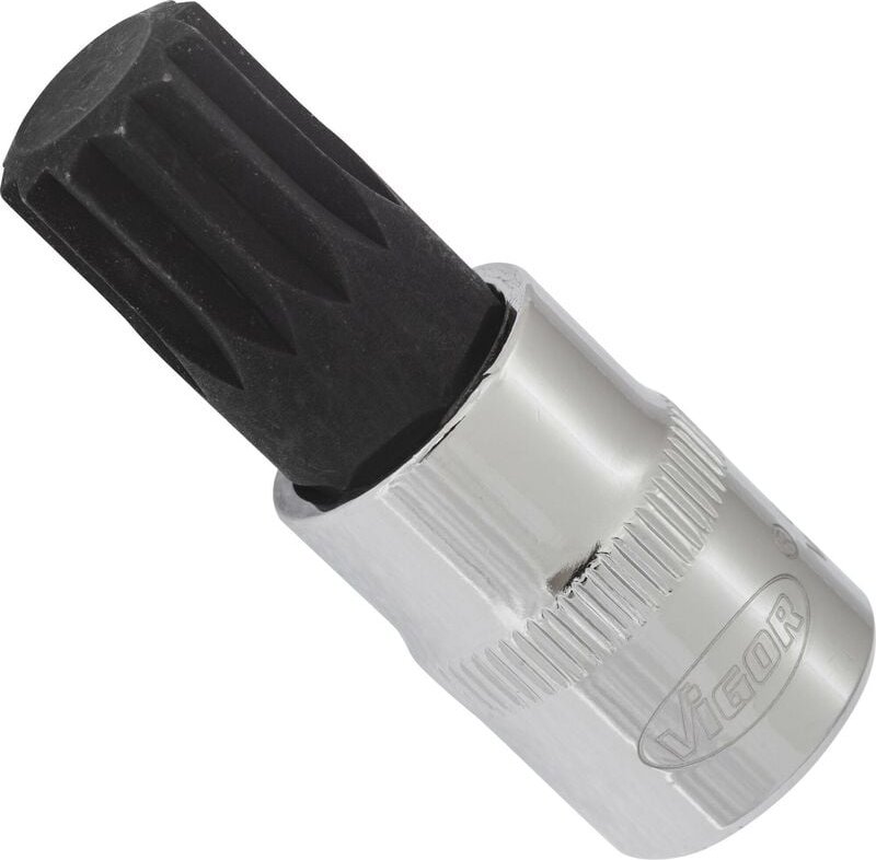 Thumbnail - Innenvielzahn Schraubendreher-Einsatz ∙ xzn ∙ V6112 ∙ 3/8 Zoll (10 mm) Vierkant hohl ∙ Innen Vielzahn Profil xzn ∙ sw M1...