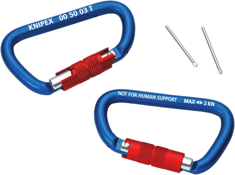00 50 03 t bk Materialkarabiner 2 St. - Knipex