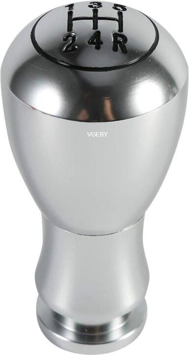 Ej.life - vgeby Auto Schaltknauf Schalthebel, Universal Schaltknopf Auto 5 Gang mt Handbuch Schaltknauf Alu (Farbe: Slib...