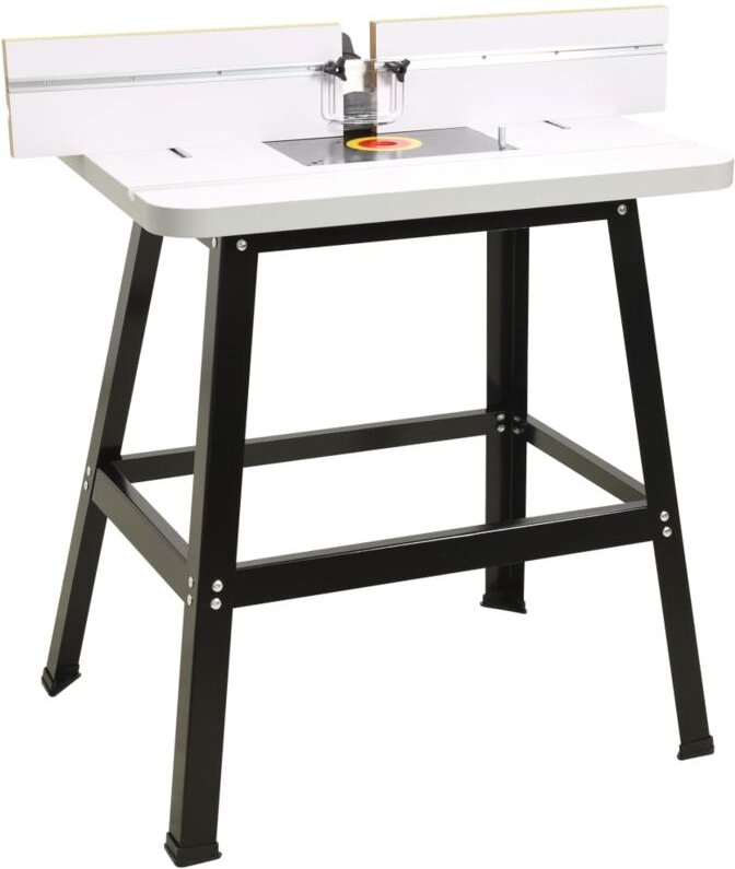 Oberfräsentisch Stahl und mdf 81x61x88 cm Vidaxl