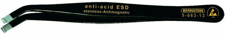 Bernstein Tools For Electronics - 5-063-13 SMD-Pinzette 58 sa-esd Abgerundet 115 mm
