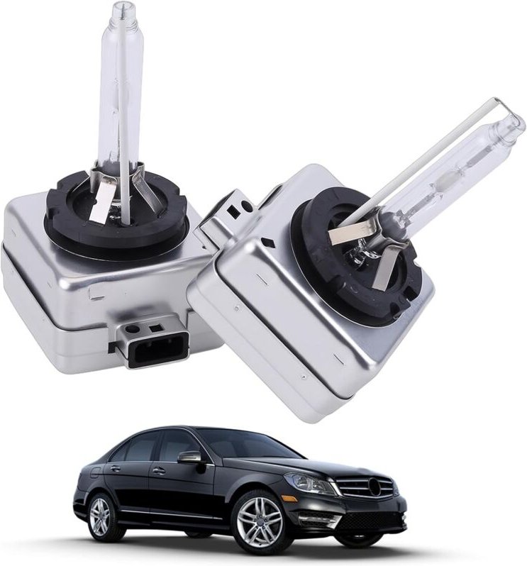 Anwendbar 2pc D1S Xenon Birne 6000K 12V 35W HID Scheinwerfer Birne Weiß Licht HID Auto Front Scheinwerfer birne HID Ersa...