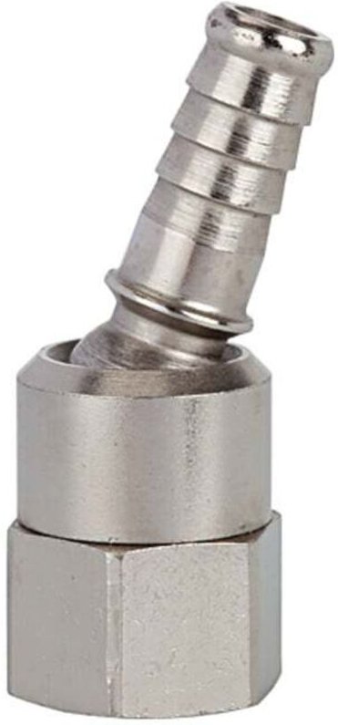 Riegler Schlauchtülle, Messing vernickelt, drehbar, G 1/4 IG LW 8