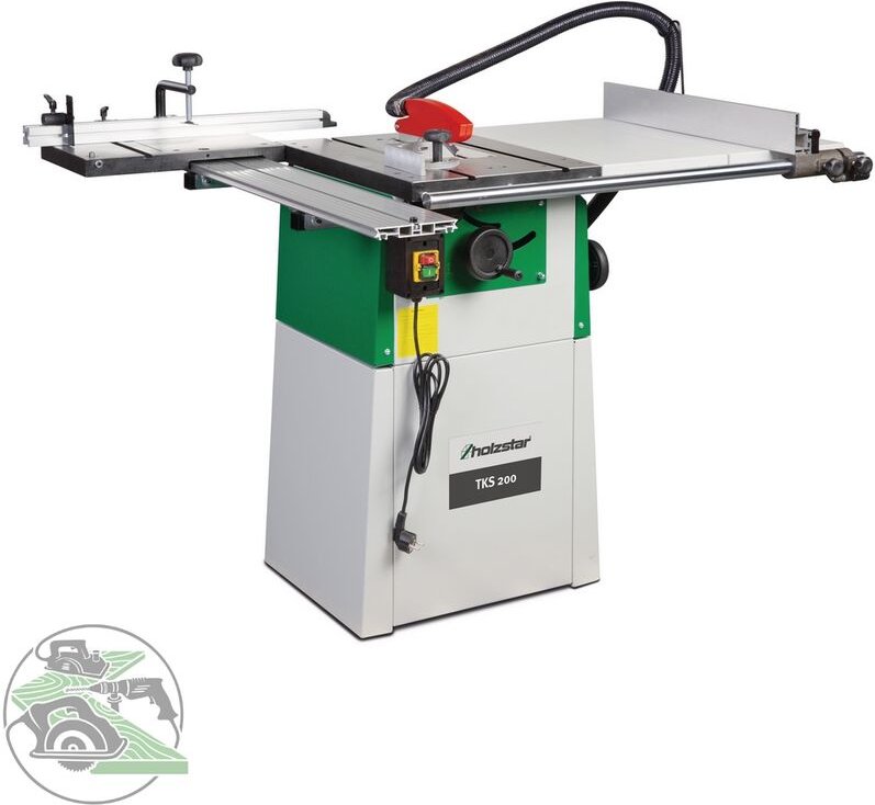 Holzstar - Tischkreissäge Kreissäge Säge tks 200 Schiebeschlitten 5902020