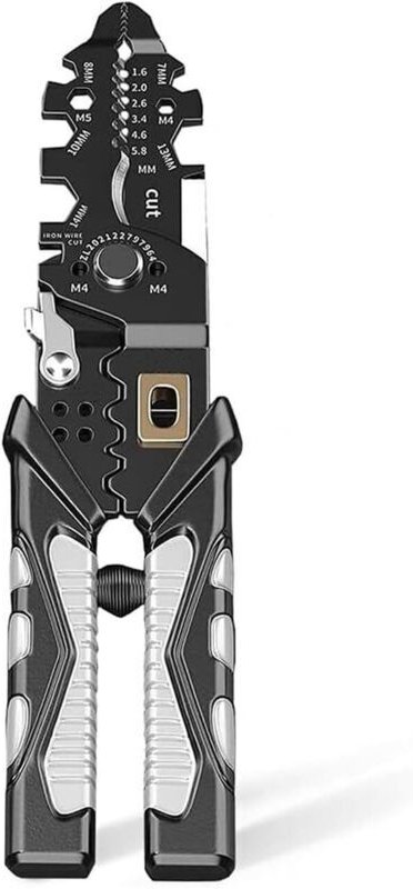 25-in-1 Multifunktions-Abisolierzange: Multifunktionale Abisolierzange für Elektriker. Drahtschneider, Abisolierzange un...