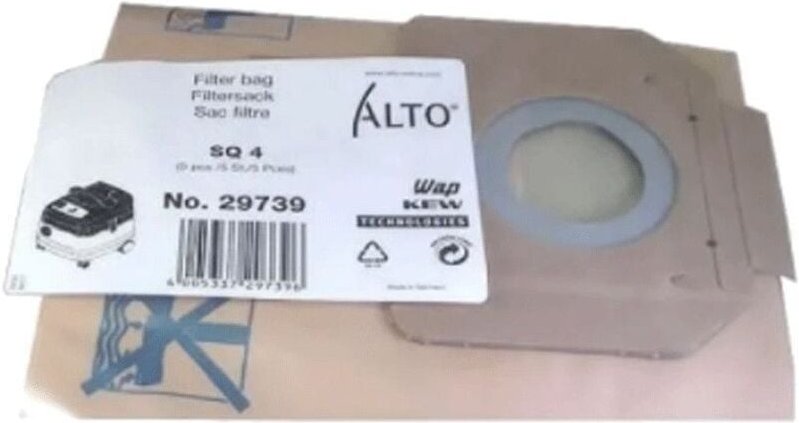 Nilfisk Filtersack SQ4 Standard (eutel für Nilfisk Industriesauger, 5 Stück)