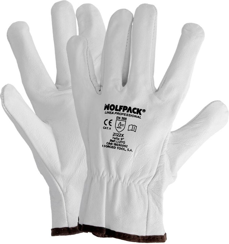 WOLFPACK LINEA PROFESIONAL Handschuhe De Arbeit De Leder Flor De Bovine, Arbeitsschutz, Mechanische Risiken, Handschuhe ...