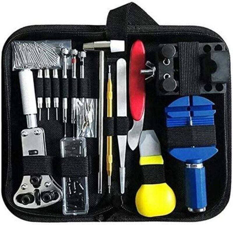 Thumbnail - Uhrenreparaturset, 147 professionelle Federsteg-Reparaturwerkzeuge, GrooFoo Uhrenbatterie-Austausch-Werkzeugset
