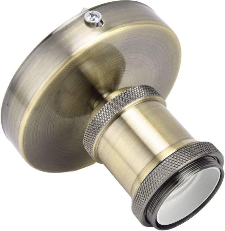 Riuulity Standard-Lampenfassung mit E27-Gewinde, Vintage-Retro-Glühbirne, Lichtquelle E26 E27, Aluminium-Lampenkopf für ...