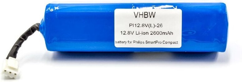 vhbw Akku Ersatz für Philips 4ICR19/65, CP0111/01 für Home Cleaner Heimroboter (2600mAh, 12,8V, Li-Ion)