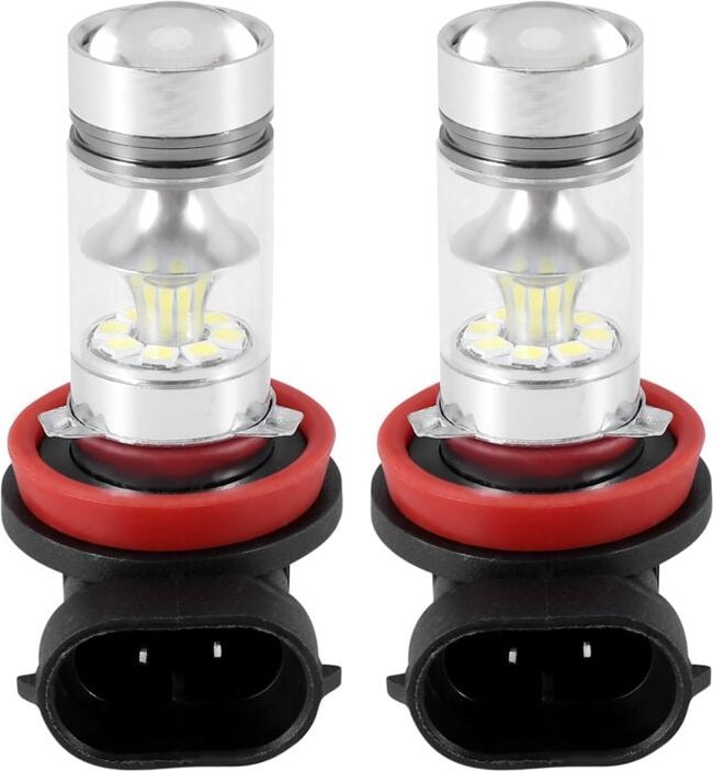 Tlily - 2X H8 H11 H16 6000K Weiß 100W High Power led Nebel Licht Fahren Birne drl