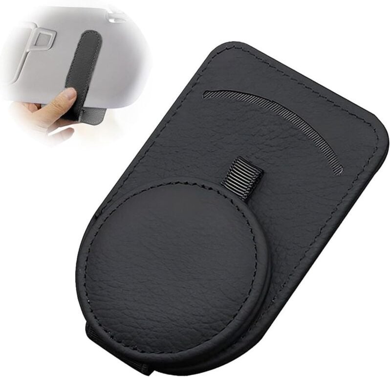 Auto-Brillenhalter, Auto-Visier-Brillenhalter, Clip, Sonnenbrillenhalter, Auto-Brillenaufhänger für Sonnenblende, Auto-I...