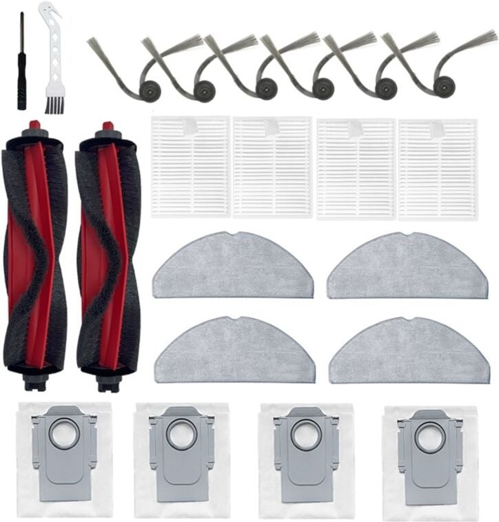 Für Q7TF / Q7TF+ Hauptseitenbürste Filter Mopptuch Staubbeutel