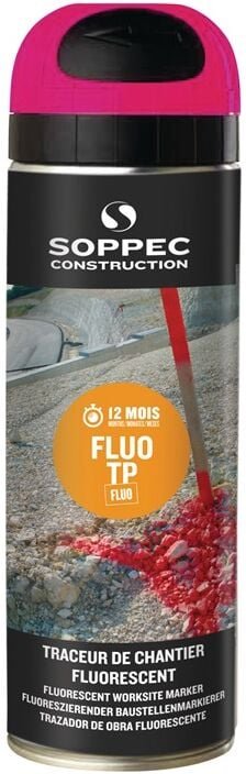 Thumbnail - Soppec - 141525E Baustellenmarkierspray fluo tp leuchtpink 500 ml
