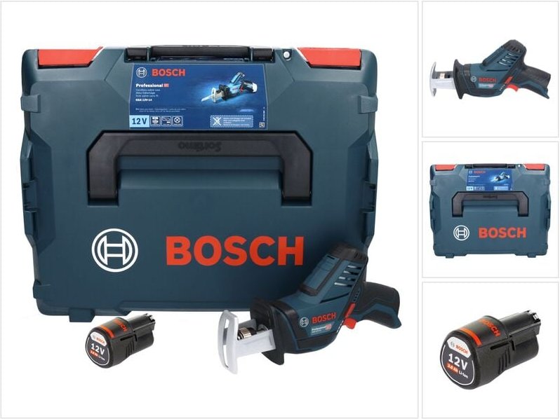 Bosch - gsa 12V-14 Professional Akku Säbelsäge 12 v + 1x Akku 3,0 Ah + L-Boxx - ohne Ladegerät