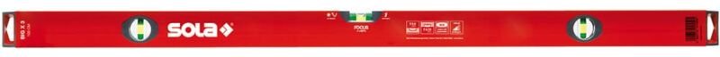 Wasserwaage big x 180cm Alu.rot ± 0,5mm/m Sola