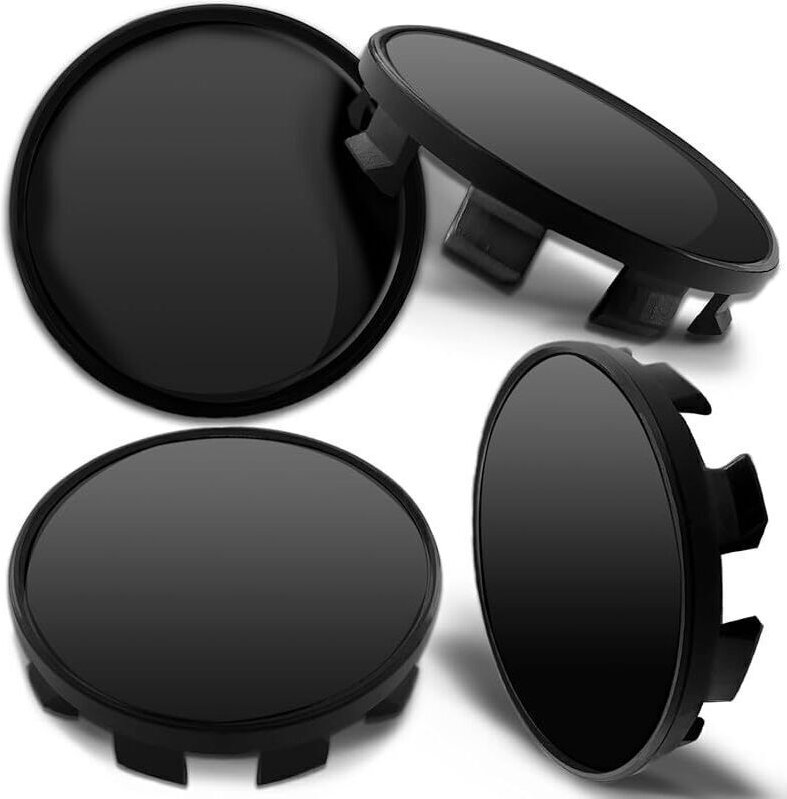 Kompatibel mit BMW Radnabenkappe 36136783536, 4er-Set Radkappen für Leichtmetallfelgen, Schwarz CB 0
