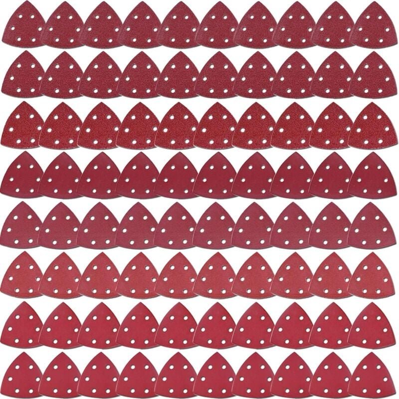 Thumbnail - Ineasicer 80 Stück Dreieck-Schleifpapier, Körnung 60/80/120/240, Schleifpapier zum Schleifen und Polieren