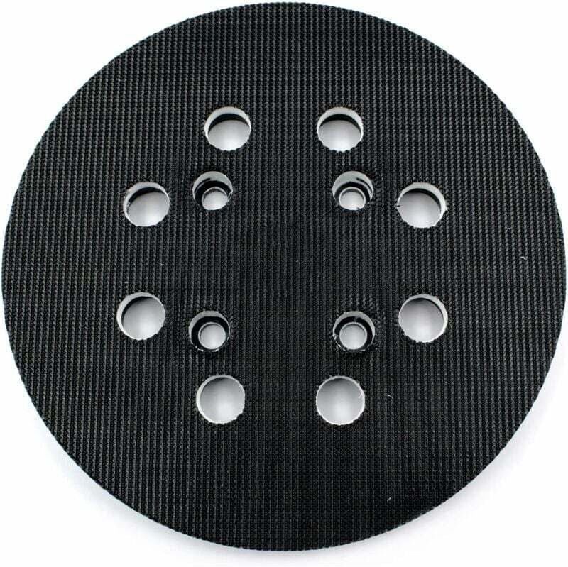 Schleifteller für Bosch (ø 125 mm, mittlere Härte) mit Zubehörsystem für Exzenterschleifer pex 300/400 ae / 4000 ae / Ad...