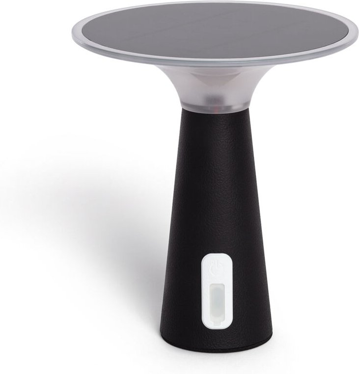 Thumbnail - Led Solar-Tischlampe für Außenbereich 3W Tragbar mit wiederaufladbarem USB-Akku Soucha Schwarz