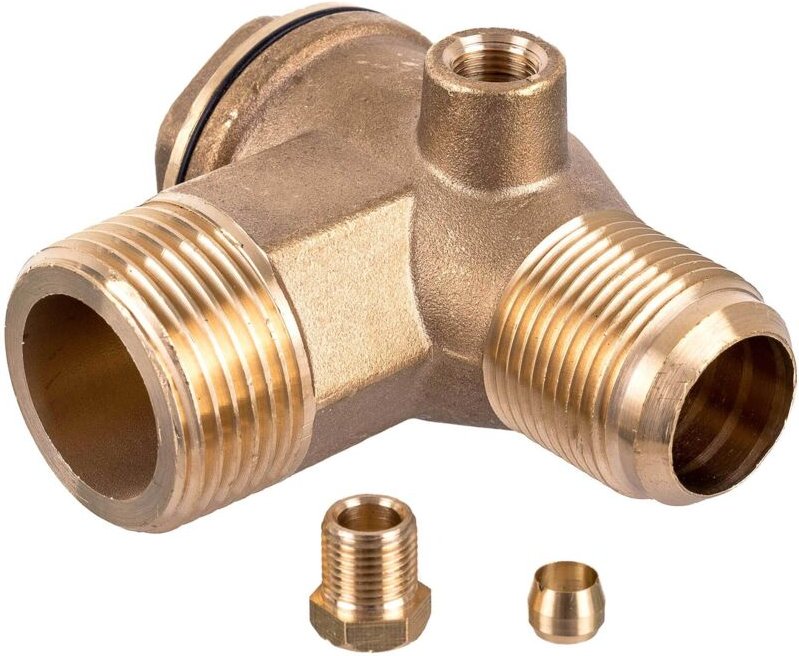 Messing Kompressor Rückschlagventil 1 3/4 Zoll Schlauch 6mm Luft