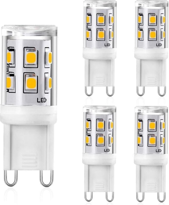 Memkey - G9 led 2 w, 20 w 25 w G9-Halogen-Äquivalent, 200 lm warmweiß 3000 k, LED-Glühbirne, G9-Lampe, cri 80, 360-Grad-...