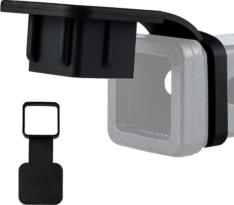 Tapa de Tubo de Enchufe de Remolque de 2 Pulgadas (5 cm) en Caucho, para Receptores Clase 3 4 5, Compatible con Toyota F...