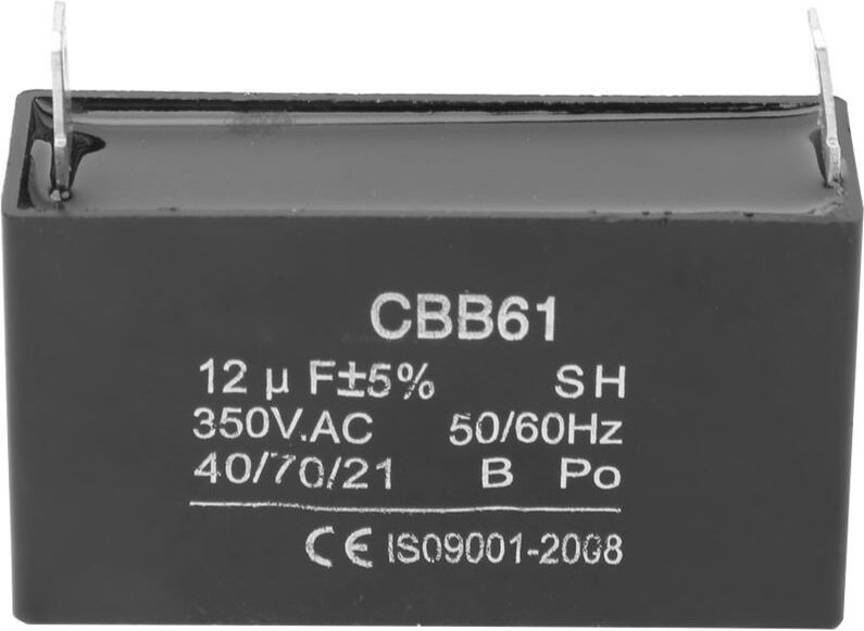 CBB61 Kondensator für Benzingeneratoren, Anlaufkondensator für Klimaanlagenmotoren, 350 V AC, 12 µF