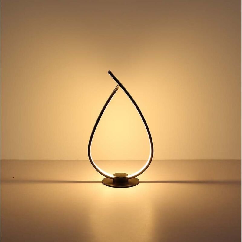 Tischleuchte LED Leselampe Beistelllampe schwarz matt Schnurschalter H 37,5 cm