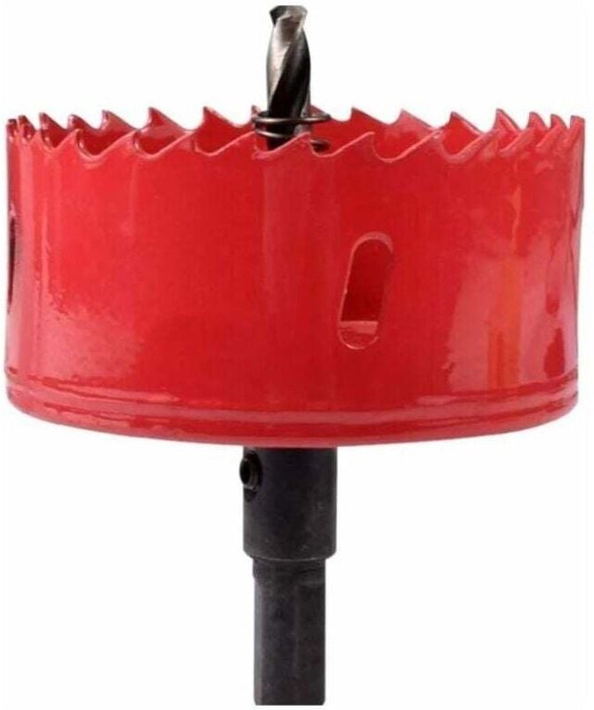 M42 HSS 80 mm Bimetall-Lochsäge für Eisen, Aluminium, Holz, Trockenbau, Kunststoffrohr, Faserplatten