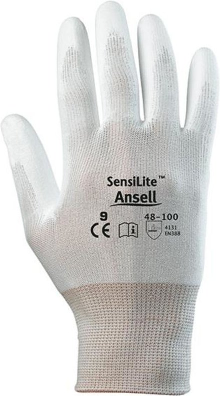 Handschuh HyFlex 48-100,weiß, Gr. 9 12 Stk - Ansell