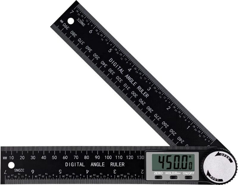 Digitaler Winkelmesser, digitaler Neigungsmesser, Winkelmessgerät mit LCD-Bildschirm für Holzkonstruktionsreparaturen.