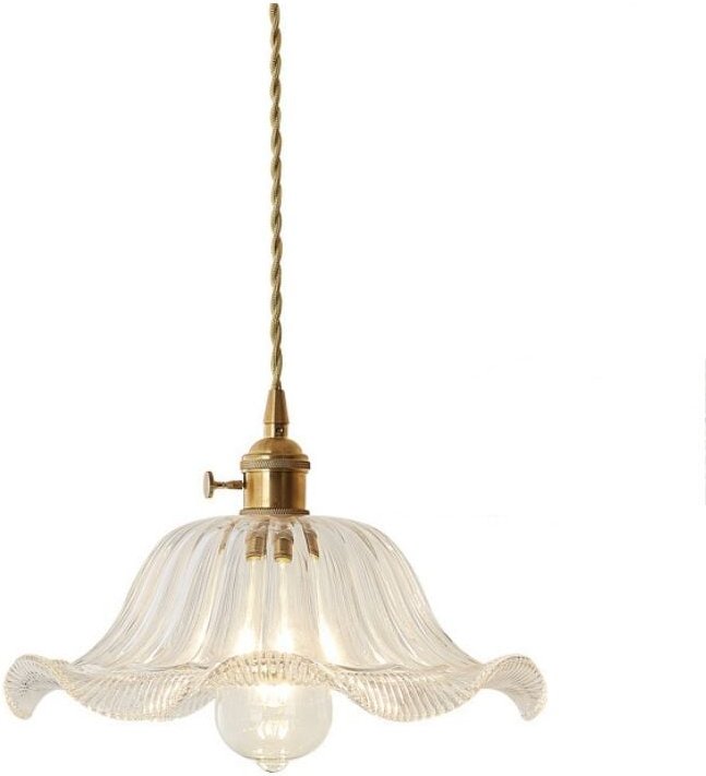 Modern Pendelleuchte Glas Hängelampe Lampenschirm Transparent Deckenleuchte für Esstisch Esszimmer Wohnzimmer