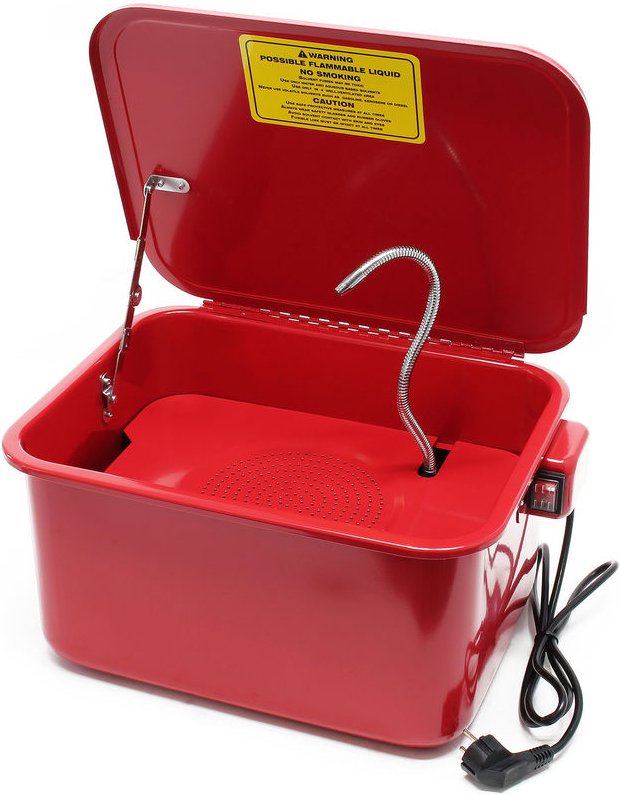 Teilewaschgerät 13L aus Stahl 470x360x250mm Teilereiniger mit Pumpe inkl Kleinteilewanne Teilewaschbecken Teilewäscher W...