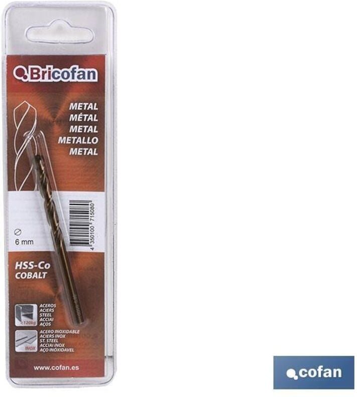 Bl 1 Stück Hssco-Bohrer DIN338 Bricofan 10 mm