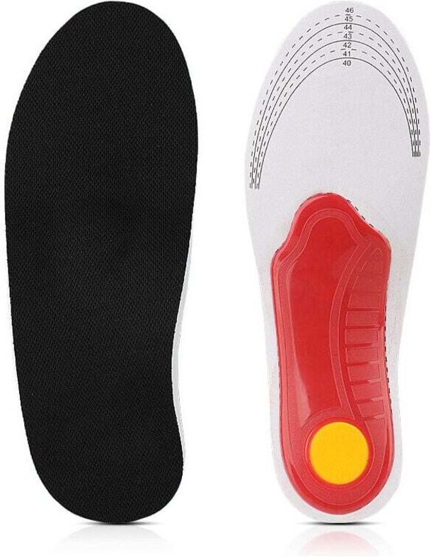 Gepolsterte orthopädische Einlegesohle, Training zur Linderung von Fußgewölbeschmerzen