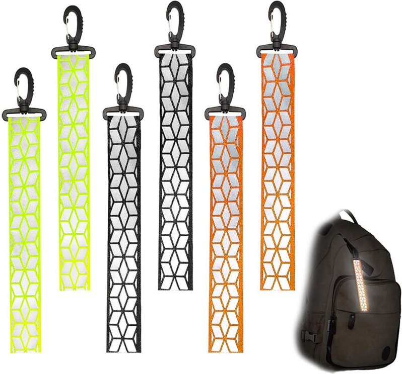 Reflektierende Anhänger, Reflektoren für Schulranzen, Rucksack, Laufen, Reflektierender Schlüsselanhänger für Schulranze...