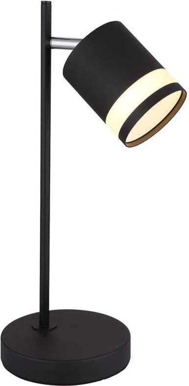 Tischleuchte Tischlampe Schlafzimmerlampe schwarz opal verstellbar 1 flammig led
