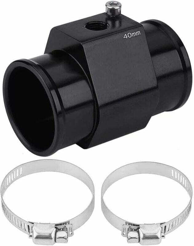 Linghhang - Wassertemperatursensor (40 mm) Schwarz, Auto-Wassertemperaturrohr-Messadapter Temperaturfühler Kühlerverbind...
