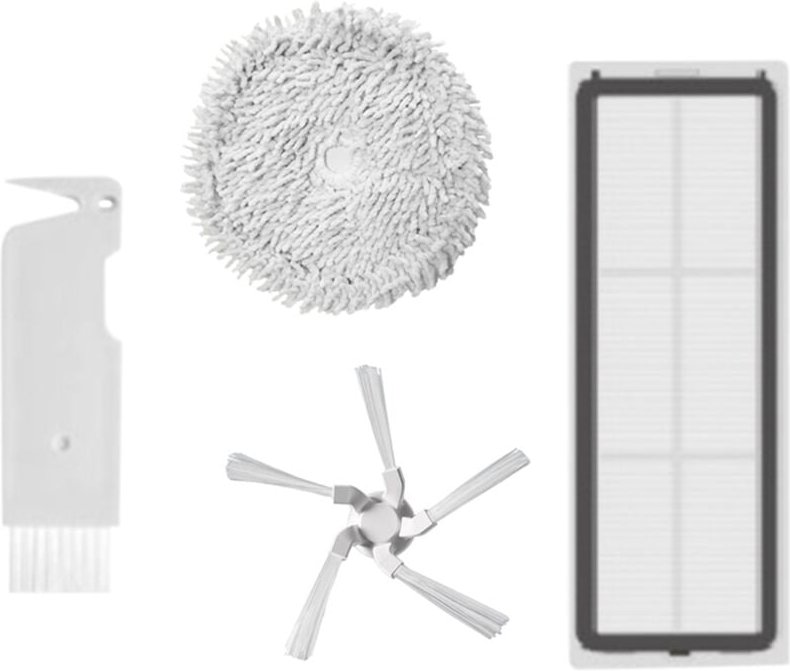 4 stücke Ersatzteile Für Xiaomi Dreame W10/W10 Pro Roboter-staubsauger Waschbar Hepa-Filter Mopp tuch Seite Pinsel